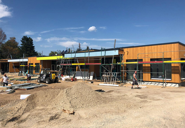 Holzbau Brockhaus: Arbeiten am schlüsselfertigen Kindergarten in Gifhorn sind beinahe abgeschlossen