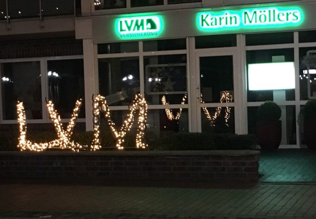 Die LVM-Versicherungsagentur Karin Möllers wünscht eine schöne Adventszeit!