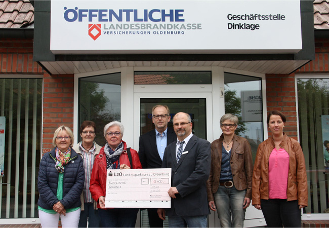 Spenden statt Geschenke bei Jubiläumsfeier: 2100 Euro für den Ambulanten Hospizdienst Dinklage