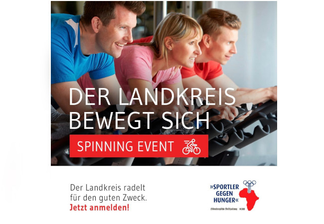 Spinning Event „Sportler gegen Hunger“ im TVD aktivcenter