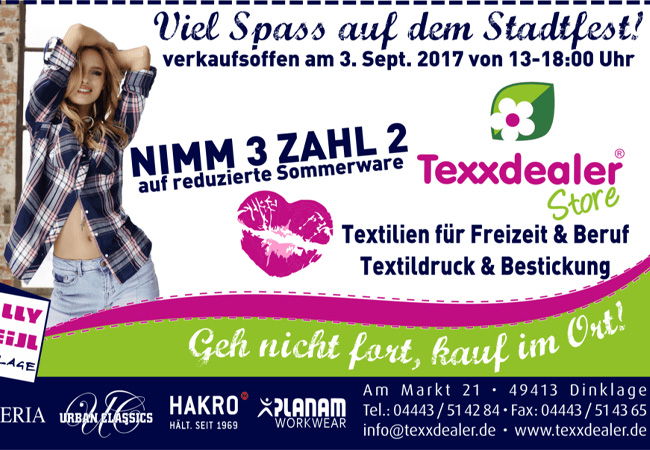 NIMM 3, ZAHL 2: Mit einem besonderen Angebot wartet der Texxdealer Store auf