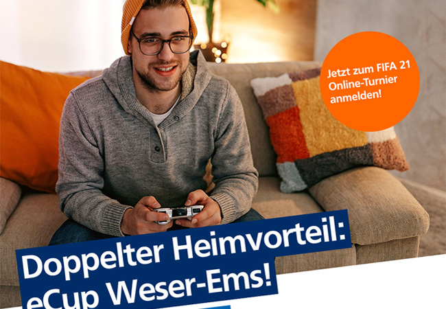 Doppelter Heimvorteil: eCup Weser-Ems! Jetzt beim Auswahlturnier anmelden und für das große Finale qualifizieren