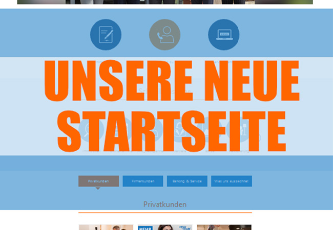 Moderner, neuer und übersichtlicher: VR Bank Dinklage-Steinfeld mit neuer Startseite auf der Homepage